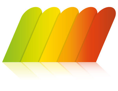 five processes presentation templateのイラスト素材