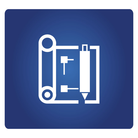 blueprint and penのイラスト素材