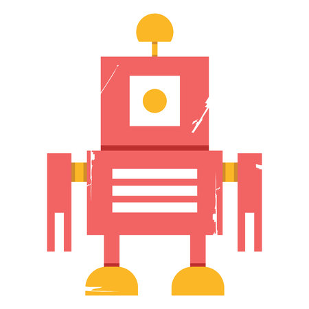 Illustration of a robot iconのイラスト素材