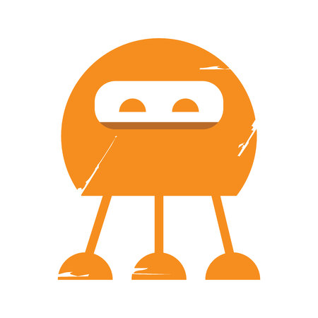 Illustration of a robot iconのイラスト素材