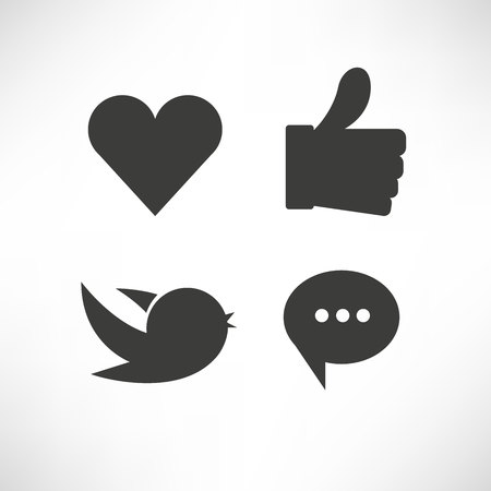 social network iconsのイラスト素材