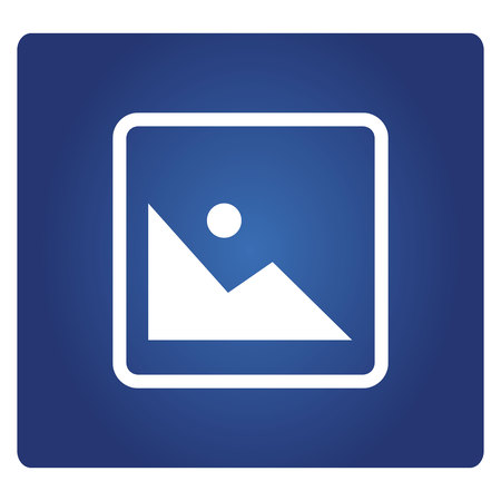 image icon on blue backgroundのイラスト素材