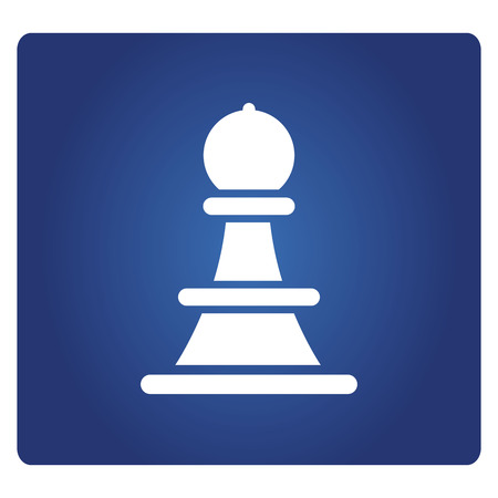 chess icon in blue backgroundのイラスト素材