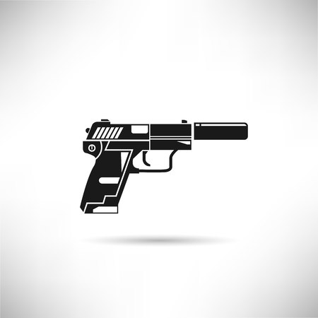 pistol symbolのイラスト素材