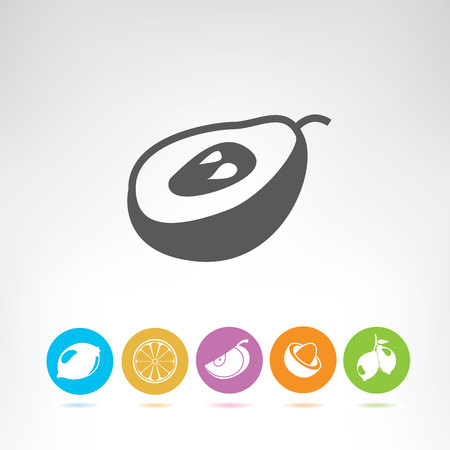 fruit icons setのイラスト素材