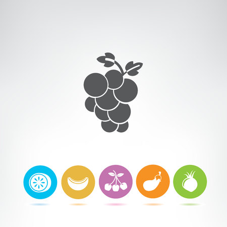 fruit icons setのイラスト素材