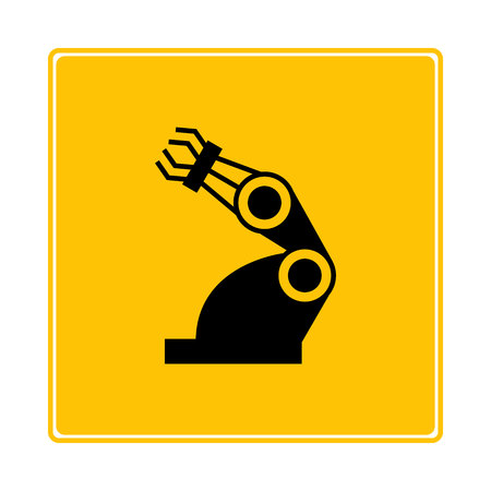 robotic arm iconのイラスト素材