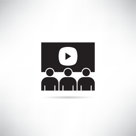 video conference iconのイラスト素材