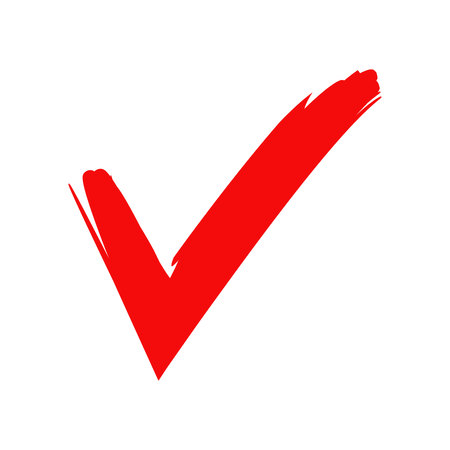 red check markのイラスト素材