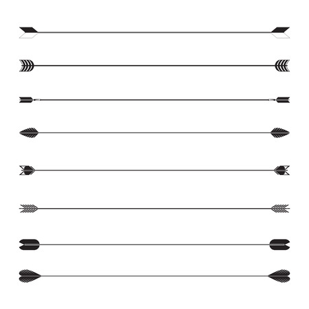 arrow text dividers and arrows separatorのイラスト素材