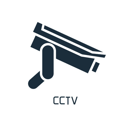 CCTV, security camera iconのイラスト素材