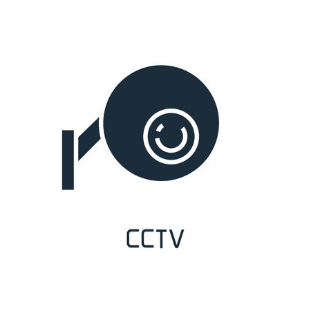 CCTV, security camera iconのイラスト素材