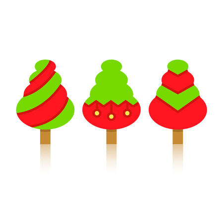 Christmas tree for card decorationのイラスト素材