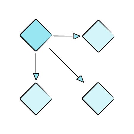 diagram template vectorのイラスト素材