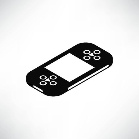 game console icon solid isometric designのイラスト素材