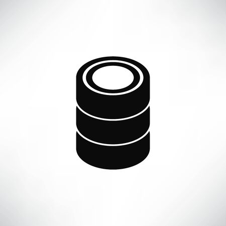 server network icon solid isometric designのイラスト素材