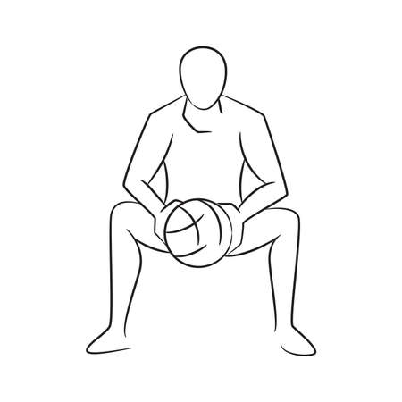 soccer football player vector illustrationのイラスト素材