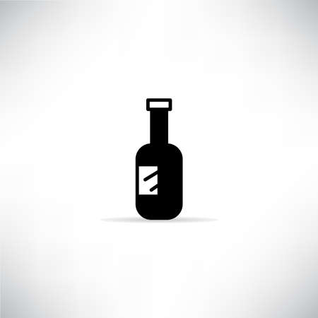 beverage bottle icon vector illustrationのイラスト素材