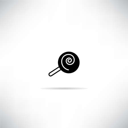 candy lolly pop icon with drop shadow vector illustrationのイラスト素材