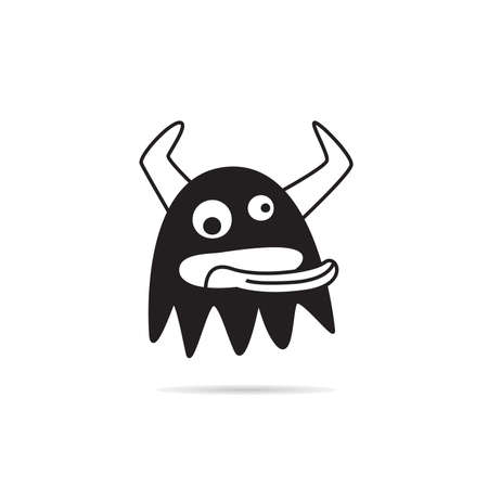 cute and funny monster characterのイラスト素材