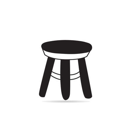 chair icon vector illustration on white backgroundのイラスト素材