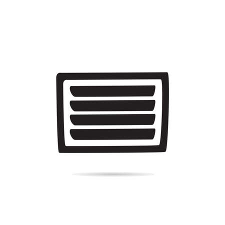 blinds window icon vector illustrationのイラスト素材