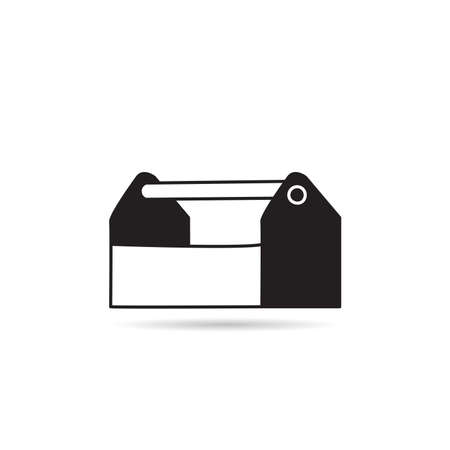 toolbox icon on white background vector illustrationのイラスト素材