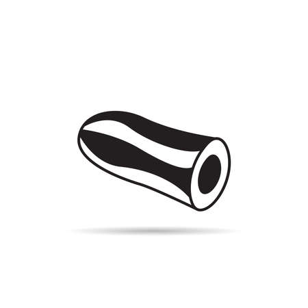 cucumber icon on white background vectorのイラスト素材