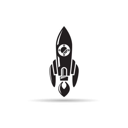 rocket space icon vector illustrationのイラスト素材