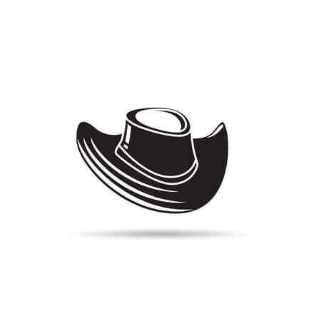 cowboy hat icon silhouette vectorのイラスト素材