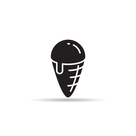 ice cream cone icon vector illustrationのイラスト素材