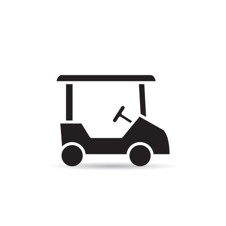 golf cart icon vector illustrationのイラスト素材