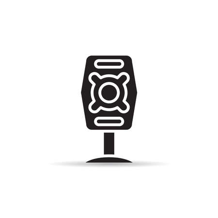 loudspeaker, amplifier and stereo icon vectorのイラスト素材