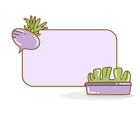blank note board with beetroot and vegetable vector illlustrationのイラスト素材