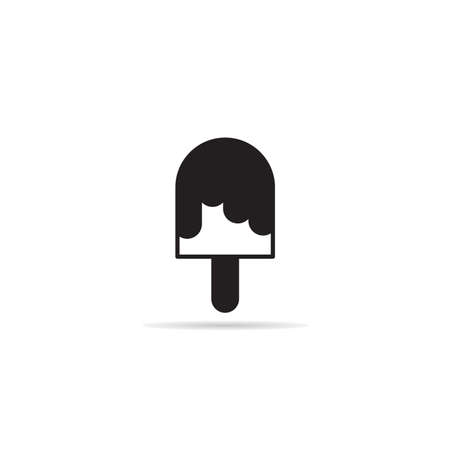 popsicle ice cream icon illustrationのイラスト素材