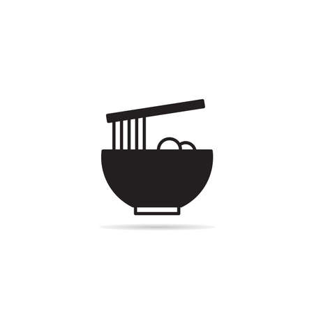 noodle bowl icon vector illustrationのイラスト素材