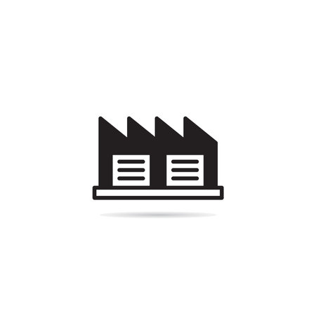 warehouse building and garage icon vector illustrationのイラスト素材