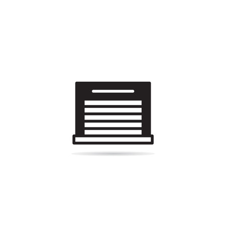warehouse building and garage icon vector illustrationのイラスト素材
