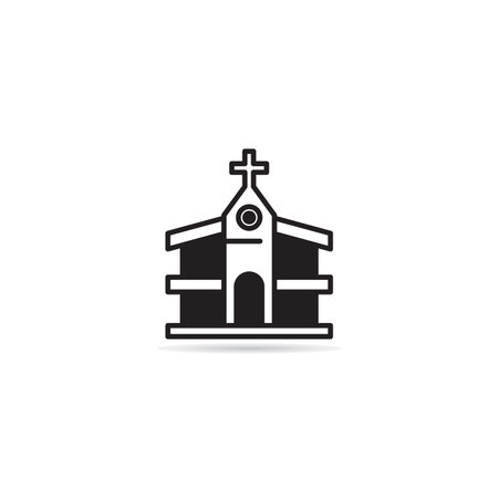 church building icon vector illustrationのイラスト素材
