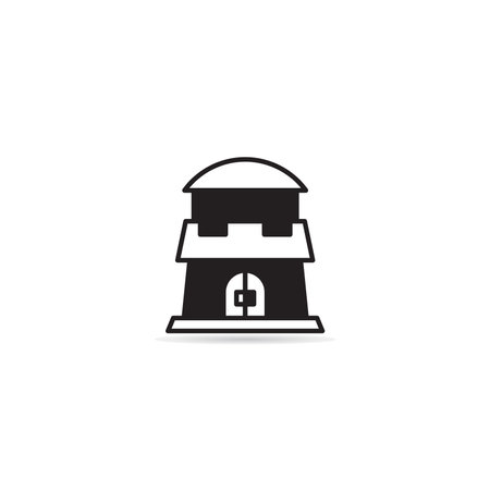 castle and fort building icon vector illustrationのイラスト素材