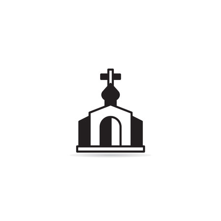 church building icon vector illustrationのイラスト素材