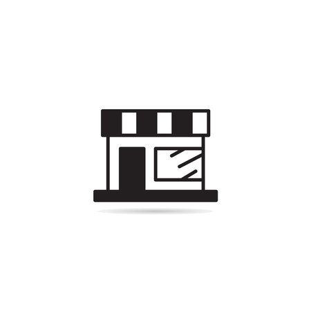 shop building icon vector illustrationのイラスト素材