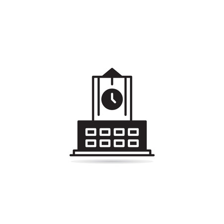 university, school building icon vector illustrationのイラスト素材