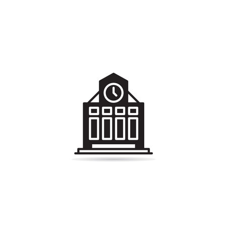 university, school building icon vector illustrationのイラスト素材