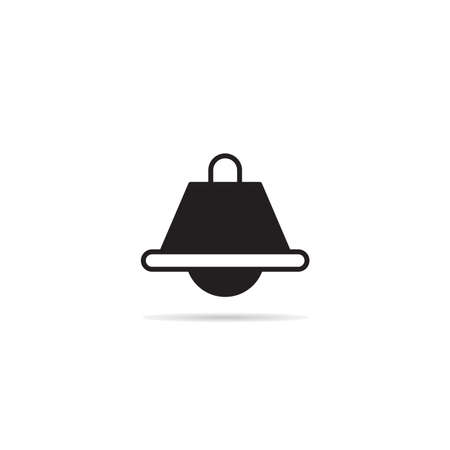 ceiling light icon on white backgroundのイラスト素材