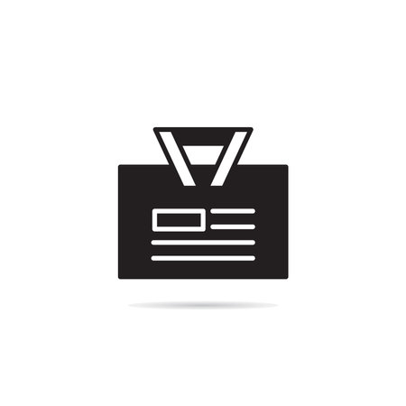 business card icon vector illustrationのイラスト素材