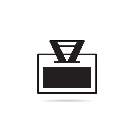 identification card badge iconのイラスト素材