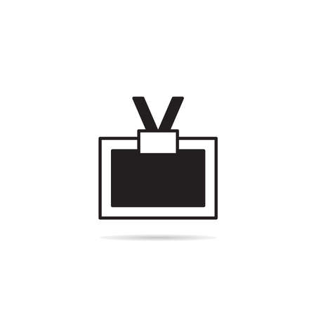 identification card badge iconのイラスト素材