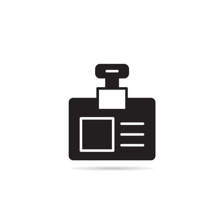 identification card badge iconのイラスト素材
