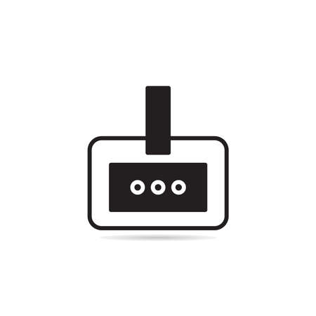identification card badge iconのイラスト素材